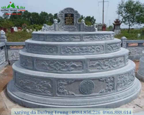 Mẫu mộ đá tròn 3